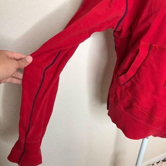 Tommy Hilfiger red zip up hoodie - Picture 2 of 8